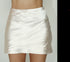 CREAM SILK MINI SKIRT